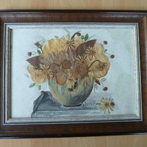 Immagine, Fiori, Semi, Cornice di legno, Vintage,