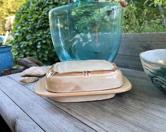 Friesland Melitta Ceracron * Bamboo * Butter Dish + Lid