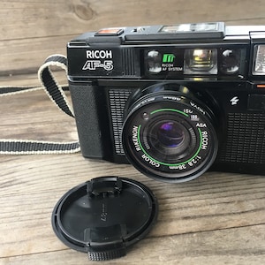Vintage Ricoh AF-5 35mm Point and Shoot Film Camera with 35mm F/2.8 Lens - 1980s - Lomography | Camera Collector Gift