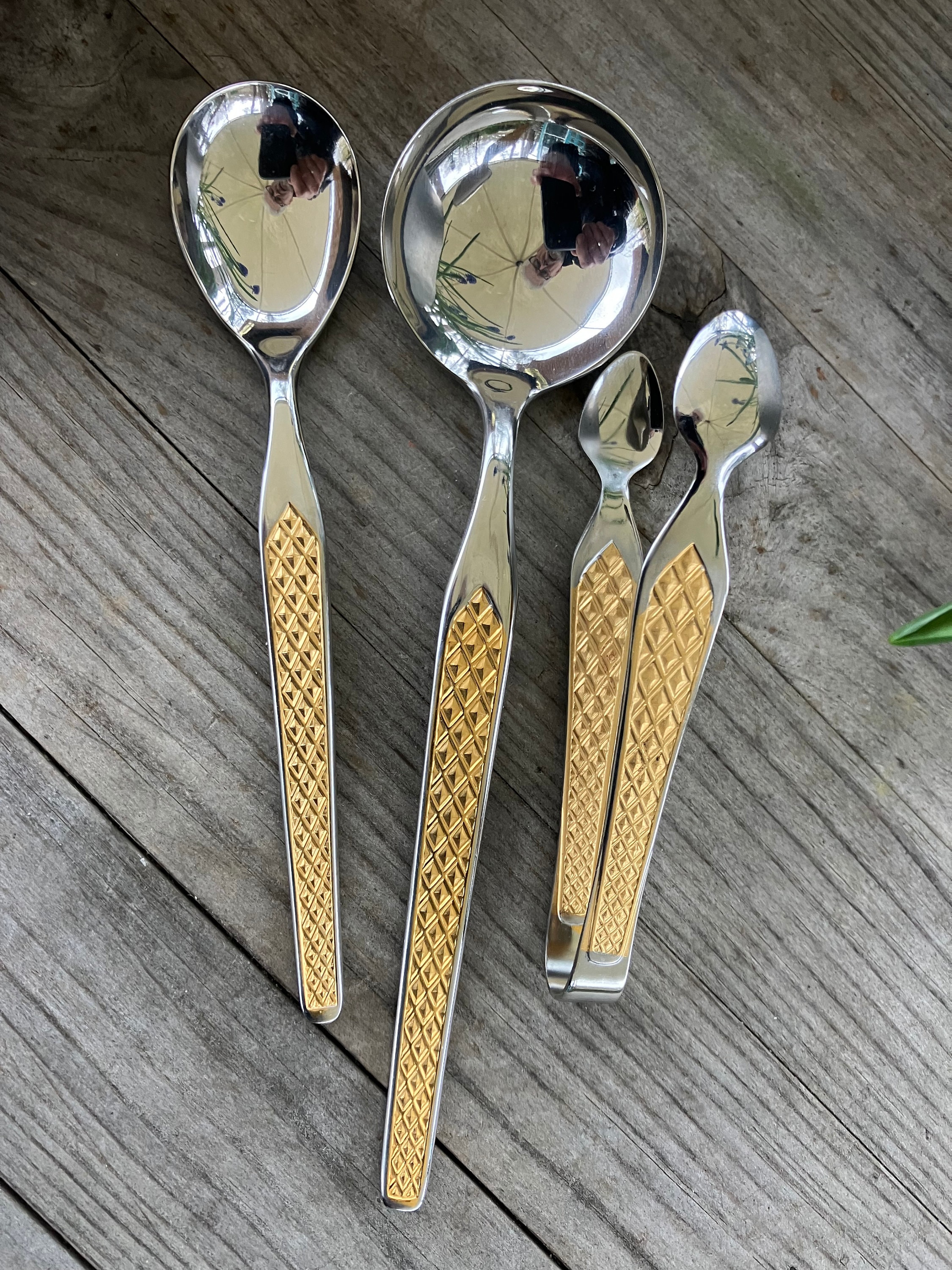 Cutlery Set Patent Gold-plated Vintage Coffee Set Sugar