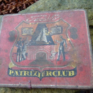 Vintage Tin Can, PATRI-IERCLUB Teosko / Scatola di sigarette