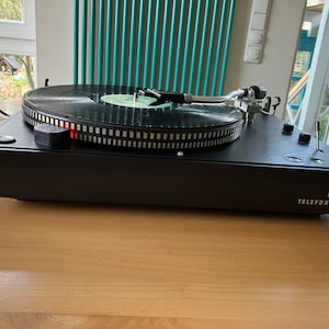 Record Player Turntable Records Vintage 70s Telefunken S600 Hifi Record Player / Turntable, Ortofon AS212, Hifi Germany