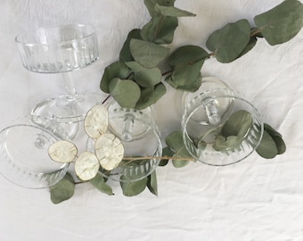 Liqueur Glasses Cognac Glasses Brandy Vintage 50s 60s Decorative Cut