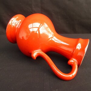 Vintage Vase / Krugform / rot orange / Bild 2