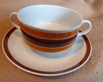 Soup Cup - Soep - Strepen - Retro -