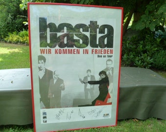 BASTA , a cappella, PLAKAT, autograph on tour poster