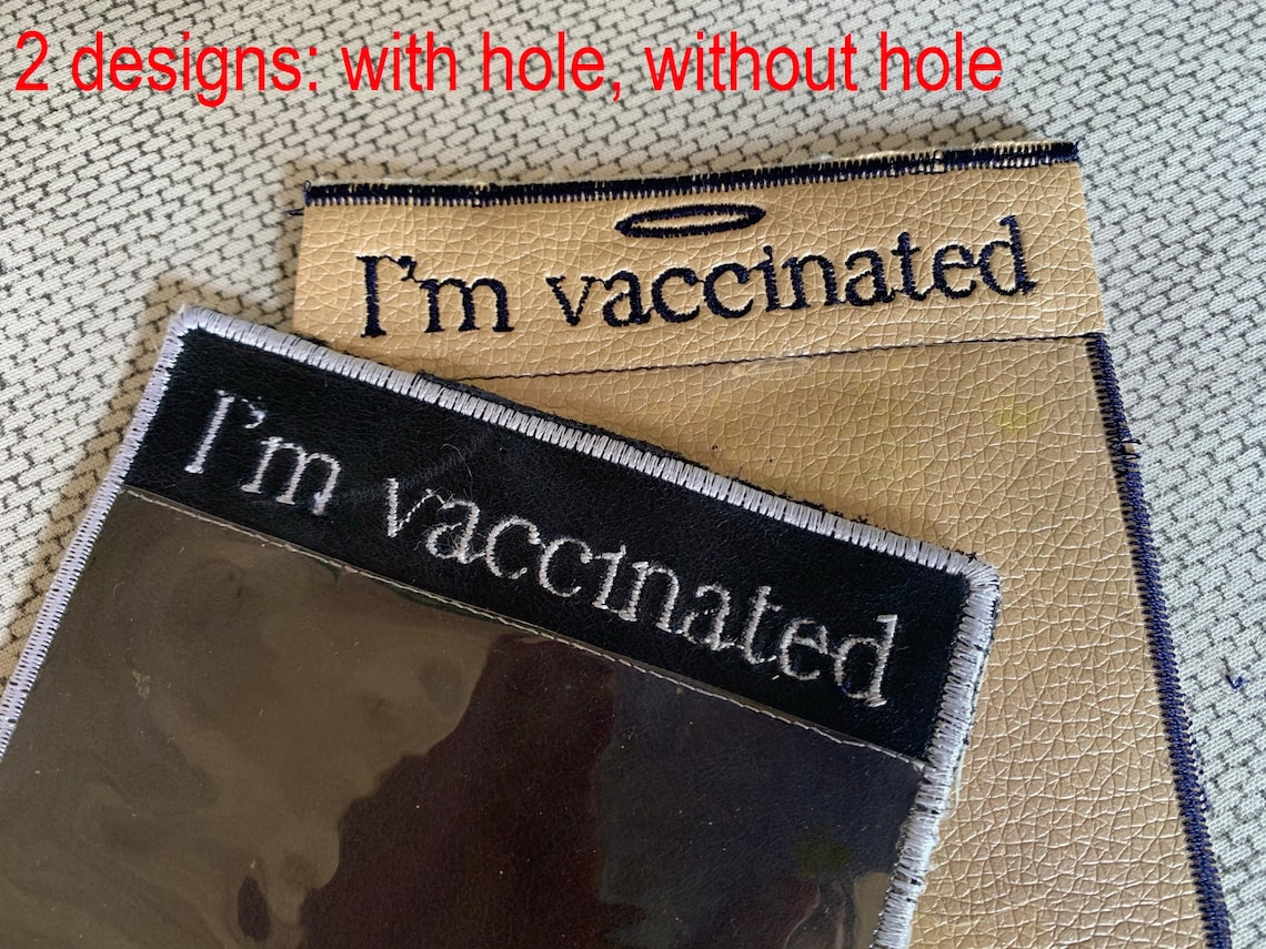 Vaccination Card Holder ITH Embroidery Design In The Hoop Etsy