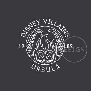 Theme Park Villain Ursula .svg, .eps, .png, .dxf files
