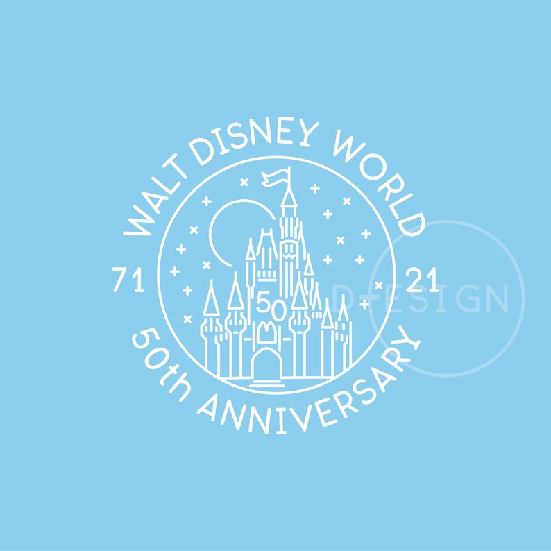 Free Free 187 Disney World 50Th Anniversary Svg SVG PNG EPS DXF File