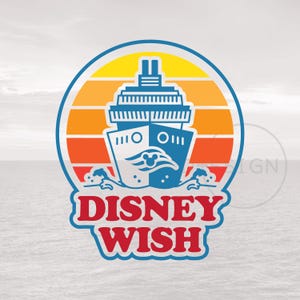 Wish Cruise Digital Art (.svg, .eps, .png, .dxf) Retro Cruise Design