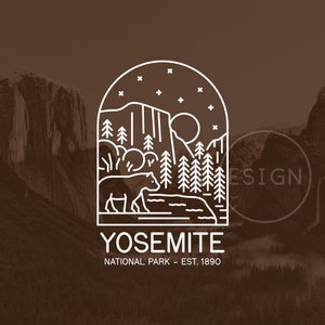 Yosemite National Park Est. 1890 SVG, Yosemite National Park EPS, Yosemite National Park DIY File, Yosemite Cut File
