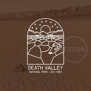 Parc national de la vallée de la mort Est. 1994 SVG, EPS du parc national de la vallée de la mort, fichier de bricolage du parc national de la vallée de la mort, fichier de coupe de la vallée de la mort