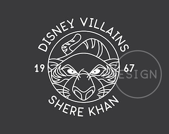 Theme Park Villain Shere Khan .svg, .eps, .png, .dxf files