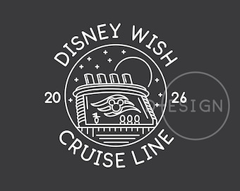 Disney Wish Cruise 2026 (svg, png, eps, dxf) (Digital Download)