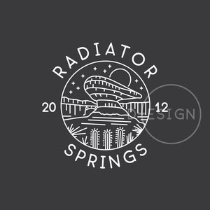 Est. 2012 California Radiator Theme Park pliki .svg, .eps, .png, .dxf