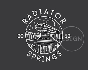 Est. 2012 California Radiator Theme Park .svg, .eps, .png, .dxf files