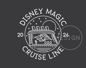 2026 Disney Magic Cruise Line (svg, png, eps, dxf) (Digital Download)