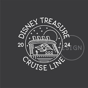 Treasure Cruise Line Est. 2024 arquivo .svg, arquivo .eps, arquivo .png, arquivo .dxf
