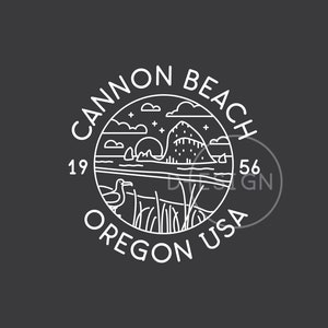 Cannon Beach Est. 1956 .svg file, .dxf file, .png file, . eps file