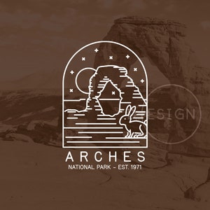 Arches National Park Est. 1971 SVG,  EPS, DIY File, Cut File