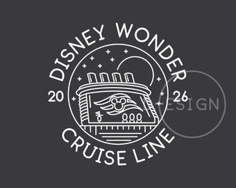 2026 Wonder Cruise Line (svg, png, eps, dxf) (Digital Download)