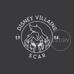 Theme Park Villain Scar .svg, .eps, .png, .dxf files