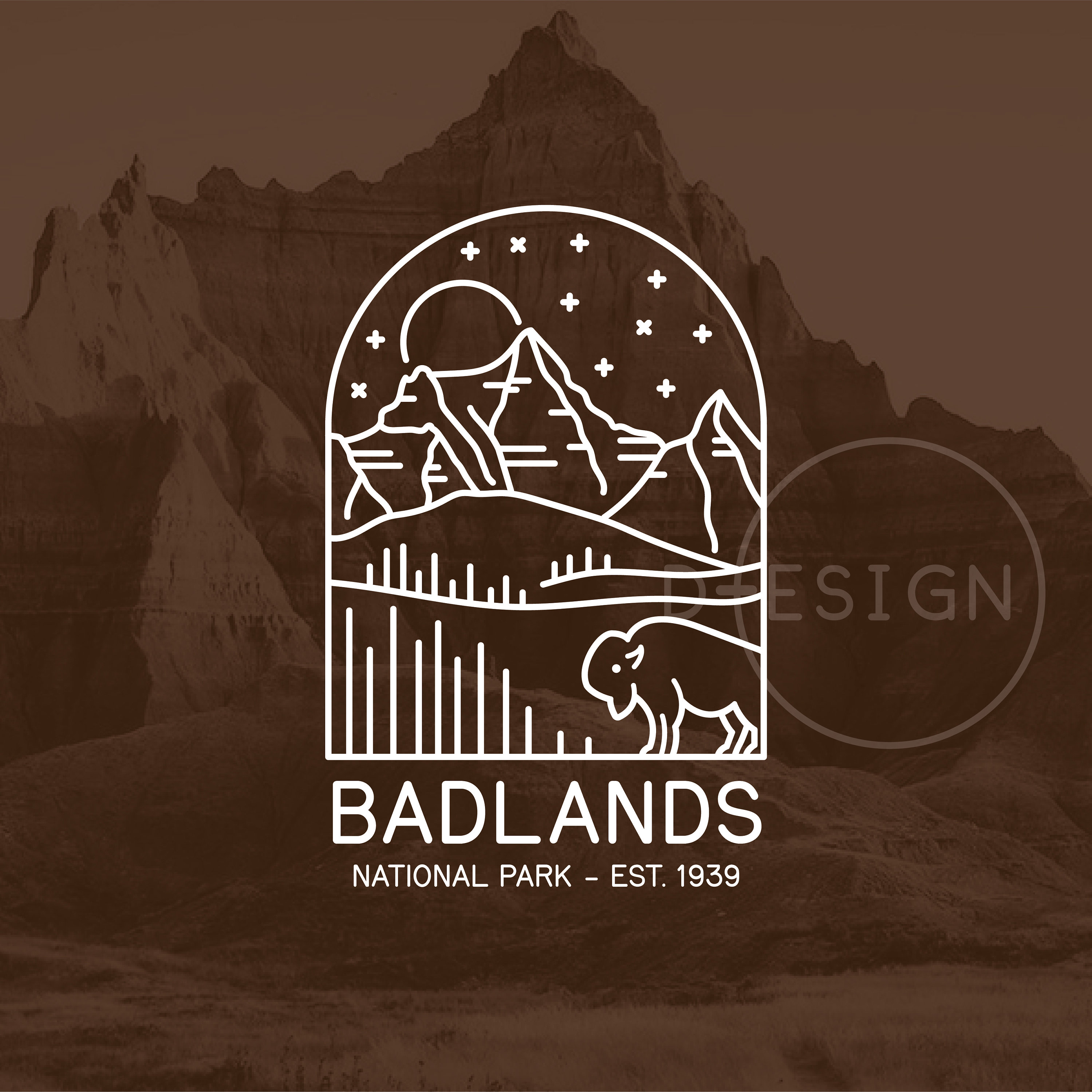 Badlands National Park Est. 1939 .svg, .png, .eps, .dxf Cut File - Etsy