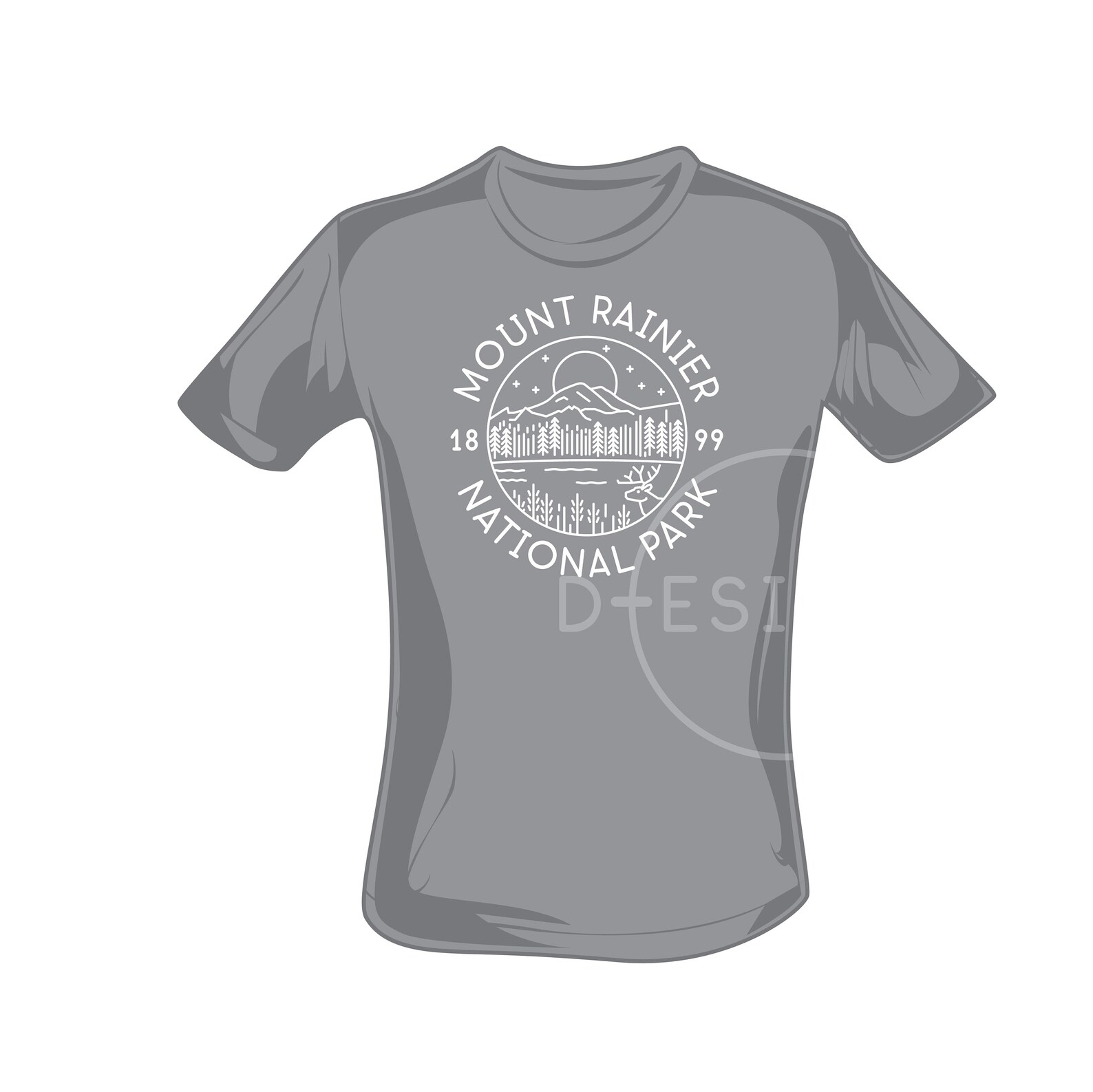 Mount Rainier National Park Est. 1899 .png File, .dxf File, . Eps File ...