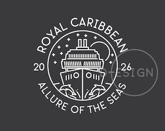 2026 Royal Caribbean Allure of the Seas .svg, .eps, .png, .dxf files