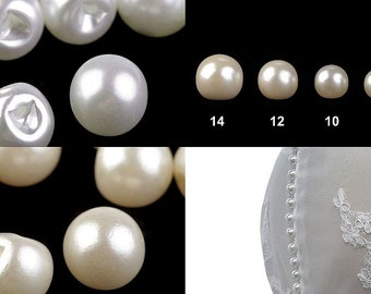 10 buttons mother of pearl wedding dress wedding cream