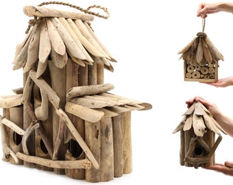 Casette per uccelli/insetti molto belle realizzate con legni