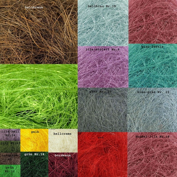 Sisal grass for decorating, crafting