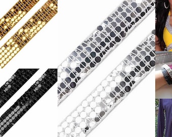 1 m de ruban à paillettes largeur 13 mm coudre décorer