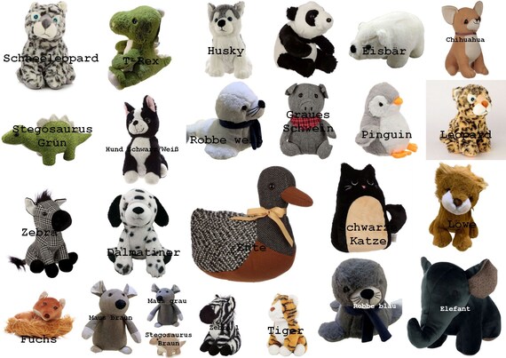 højen Uafhængighed brugerdefinerede Doorstop Stuffed Animal Zebra Panda Pig Cat Chihuahua - Etsy