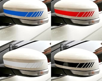 reflective car stickers stripes car styling rear view mirror