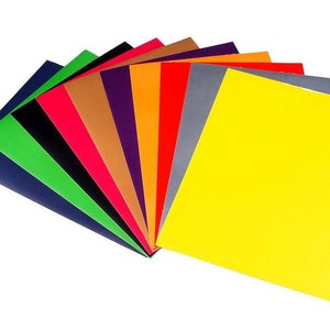 Set of paper self-adhesive different colors A4 image 1