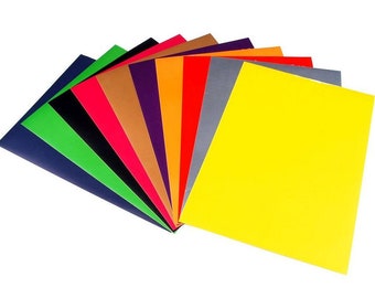 Jeu de papier autocollant différentes couleurs A4