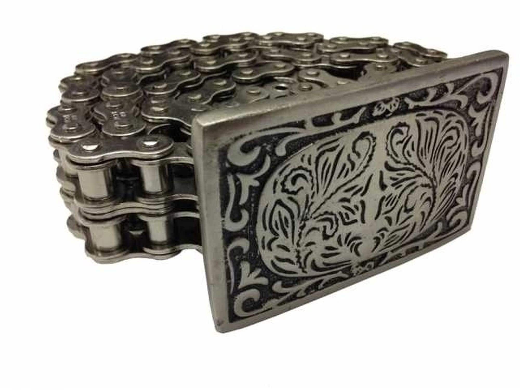 Motorcycle Chain Belt 2 row With Belt Buckle Etsy Canada