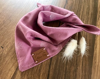 Dog scarf dandelion Berry