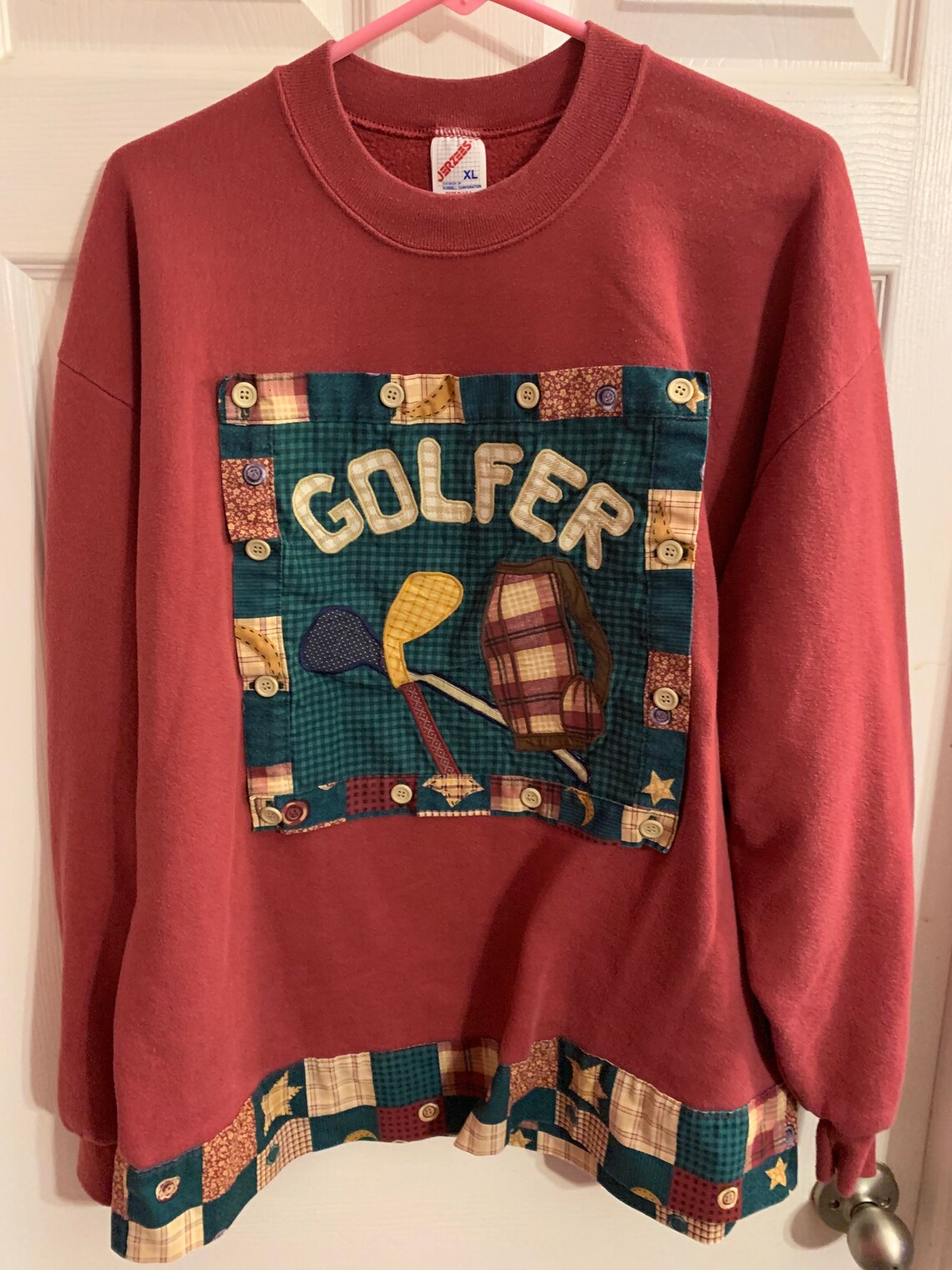 Unique Golf Tee 18 Hole Plaid Ugly Sweatshirt Size XL Etsy