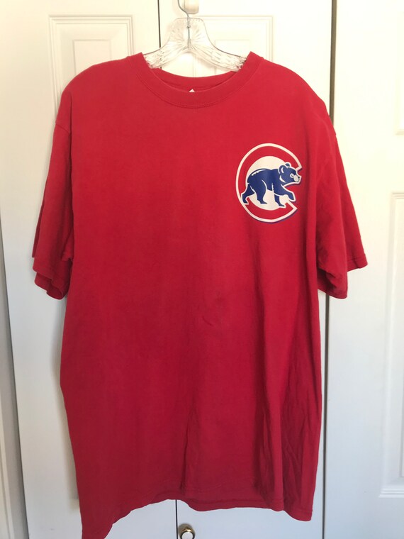 chicago cubs red jersey