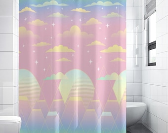 Vaporwave Shower Curtain