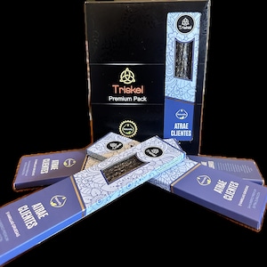 Attract Clients プレミアム トリスケル手巻香。(3 パッケージ)Atrae clientes Incienso、enrollado a mano/レイキ カルナ インフューズド