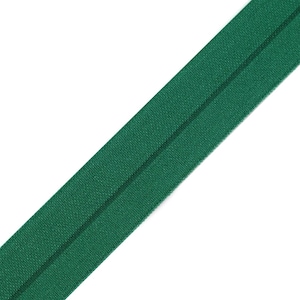 20 mm elastic edging tape, edging rubber, folding rubber, many colors sold by the meter 39_dunkelgrün