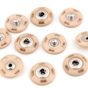 1 pair of snap fasteners 21 mm buttons snap fastener different colors 1_hellbeige