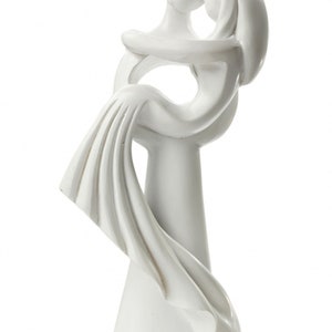 Cake figure height 10 cm Modern bridal couple cream & white Braut auf Arm weiß