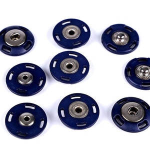 1 pair of snap fasteners 21 mm buttons snap fastener different colors 4_blau