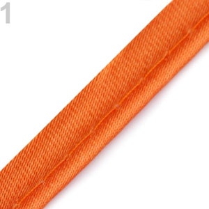 Sale Paspelband 10 mm Satin Stoßband Einfassband Meterware 181_orange