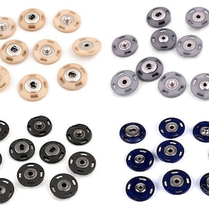 1 pair of snap fasteners 21 mm buttons snap fastener different colors image 1