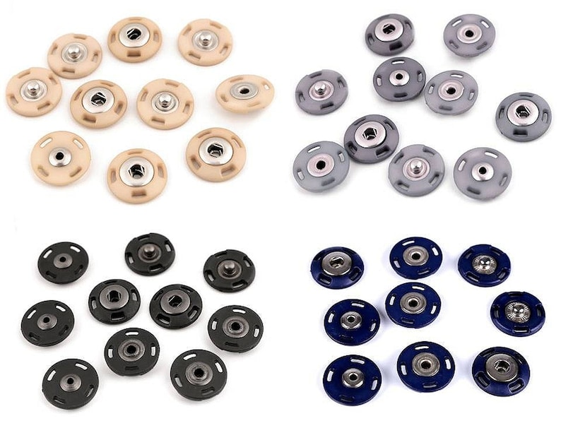 1 pair of snap fasteners 21 mm buttons snap fastener different colors image 1